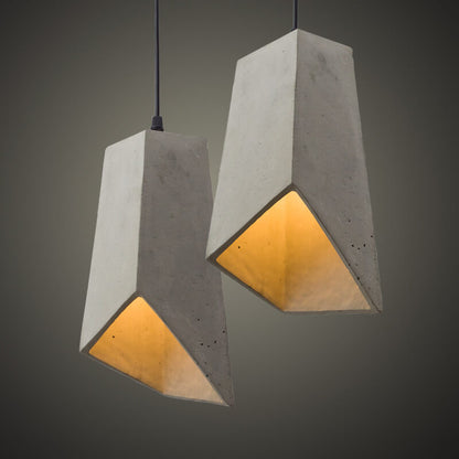Industriële Cement Hanglamp – Grijs – E27 Fitting