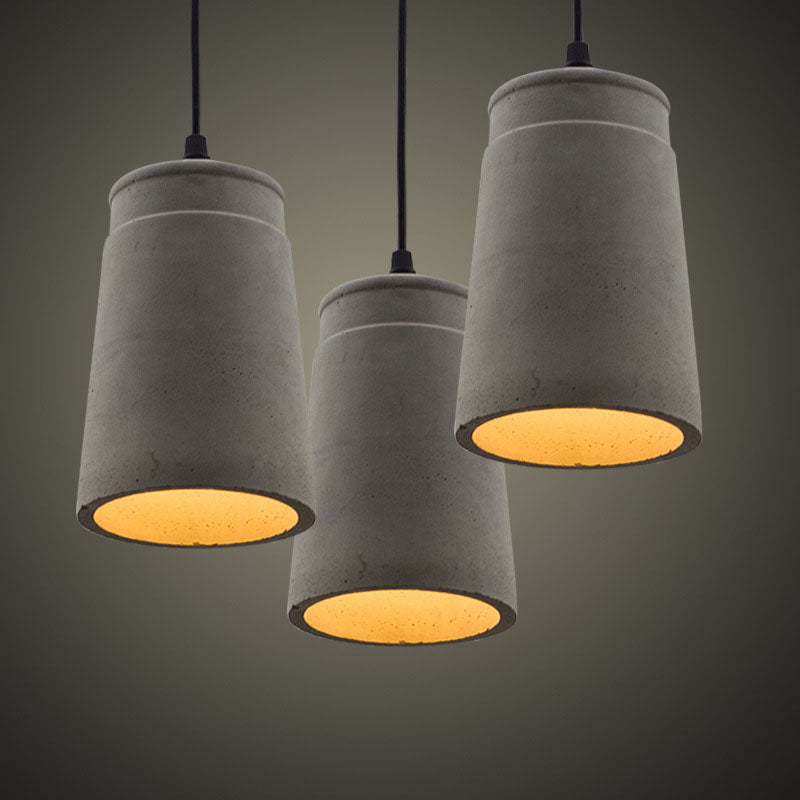 Industriële Cement Hanglamp met een Strak Design