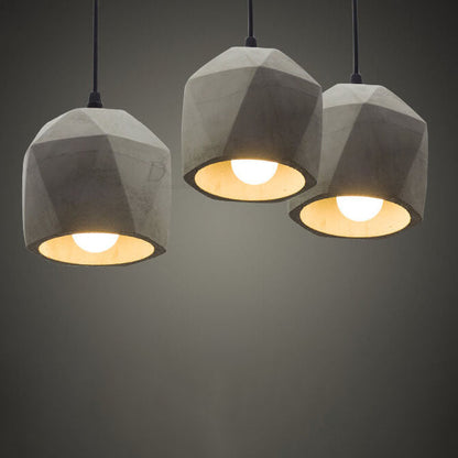 Industriële Cement Hanglamp – Grijs – E27 Fitting