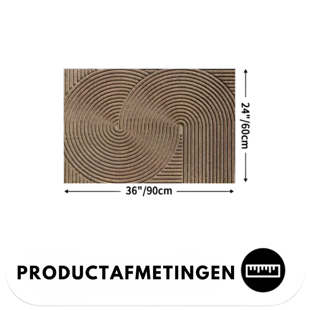 Geometrische PVC Deurmat Antislip Design