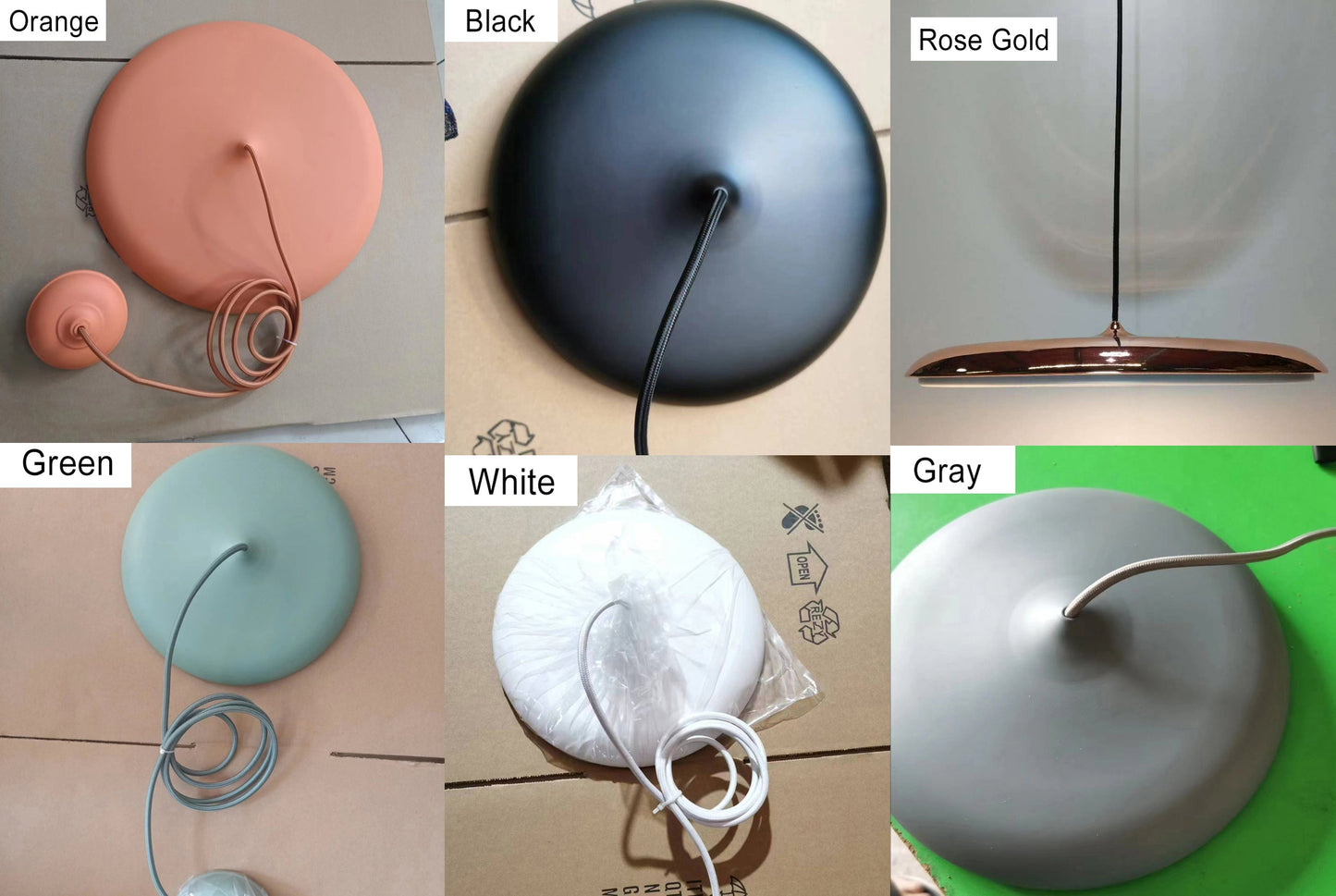 Moderne Kleurrijke LED Hanglamp – Twee Maten, Geïntegreerde LED