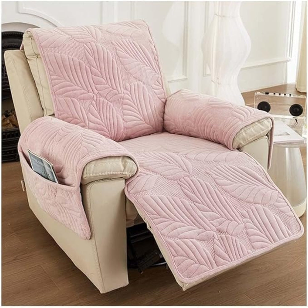 Fauteuilhoes Met Bladpatroon | Antislip Microvezel Fauteuilbeschermer