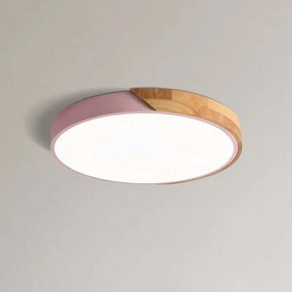 Jens – LED Plafondlamp met Scandinavisch Design van Hout & Acryl