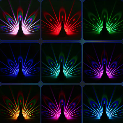 Draadloze Wandlamp – Adelaar, Uil, Pauw of Gewei Design