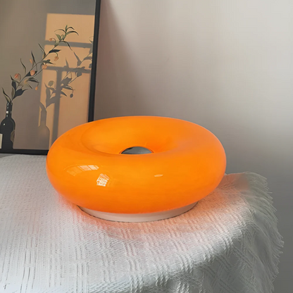 Valo - Unieke Glazen Wandlamp met Oranje Cirkel Design