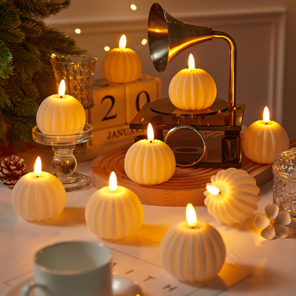 Autumn - Vuurloze Kaars met Sfeervolle Verlichting