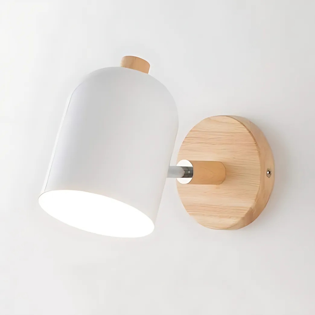 Sölde - Scandinavische Houten LED wandlamp met warm licht