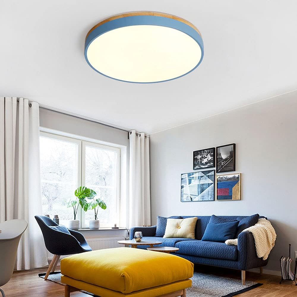 Tröde - Houten Ronde LED Plafondlamp in Scandinavische Stijl