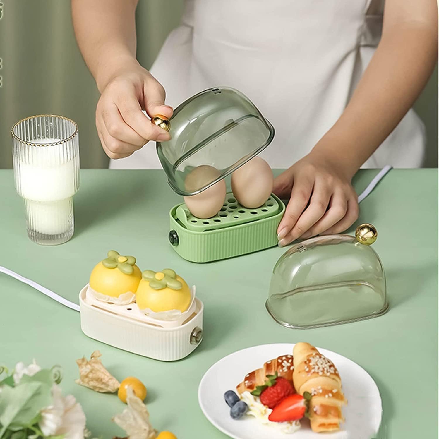 Elektrische Eierkoker – Compacte Automatische Koker voor Perfecte Eieren