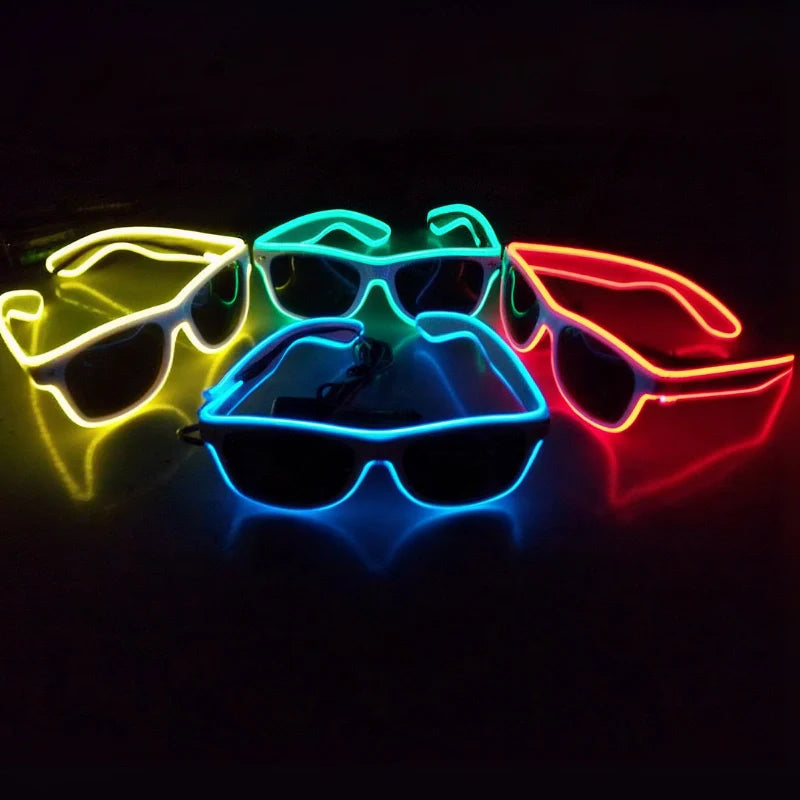 LED Neon Party Bril – Verlicht je Stijl en Straal in het Donker