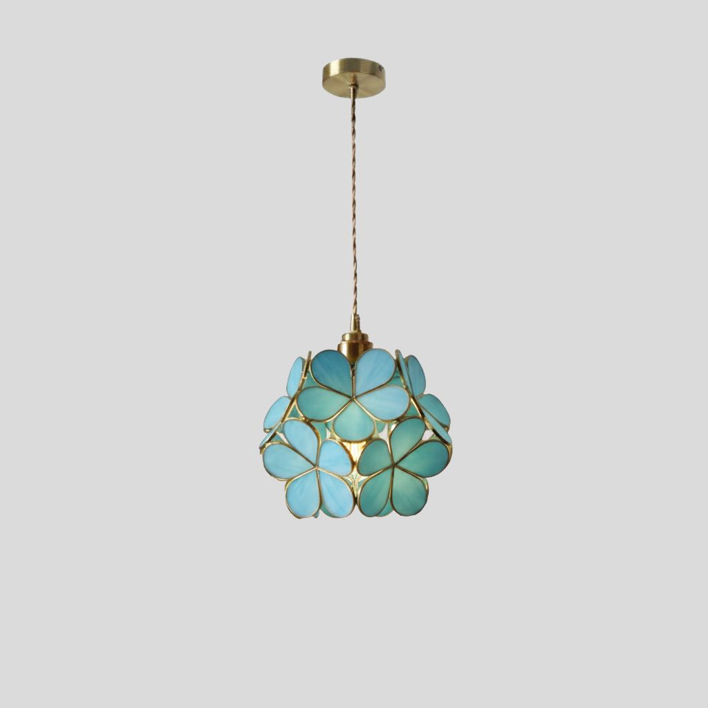 Lámpara Colgante Vintage de Vidrio – Diseño Colorido Hecho a Mano