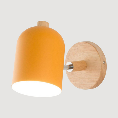 Sölde - Scandinavische Houten LED wandlamp met warm licht