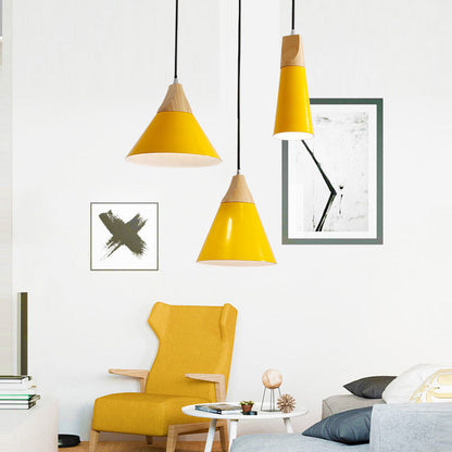 Ovia – Scandinavische Hanglamp van Hout & Aluminium