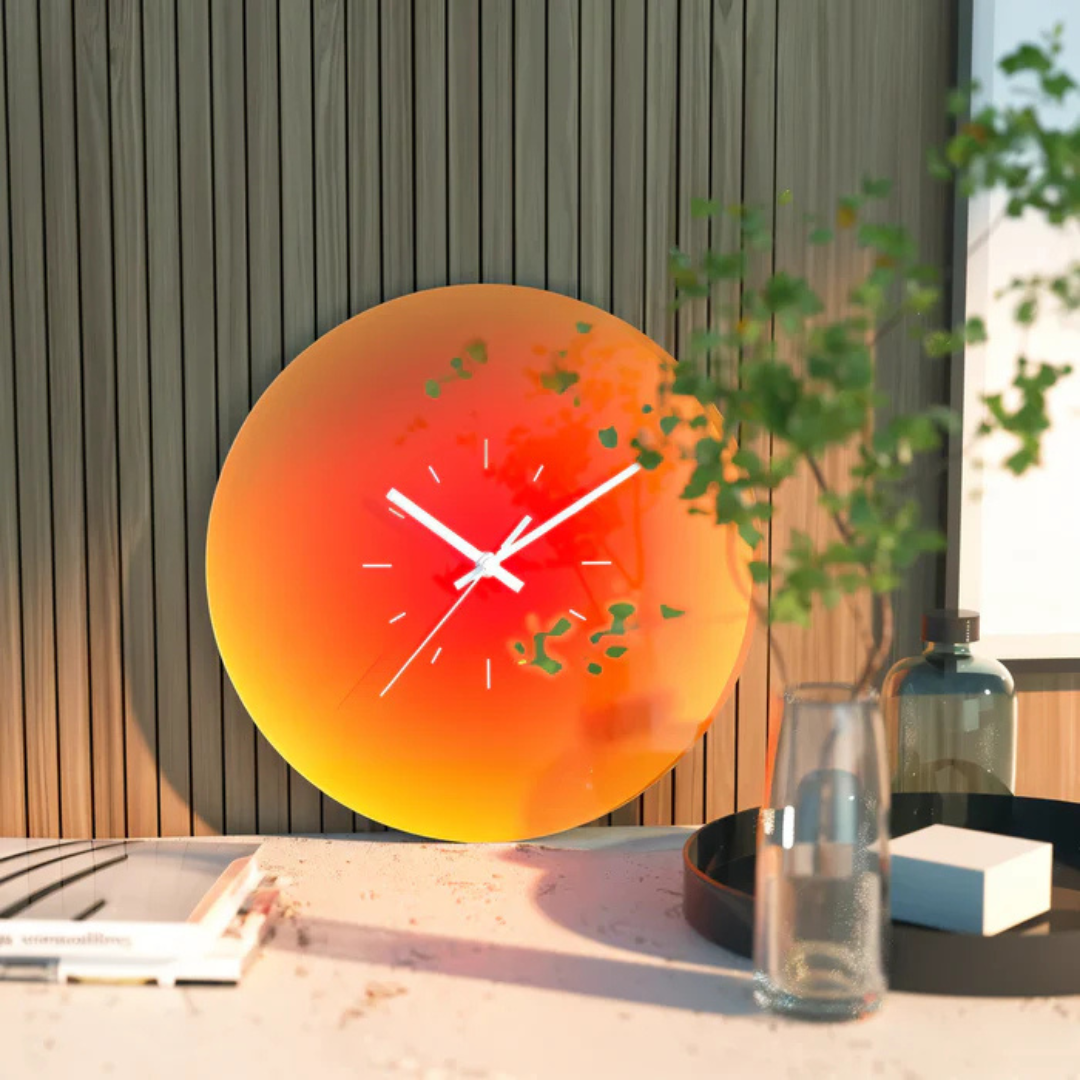 Luce – Moderne Design Wandklok met Stil Quartz Mechanisme