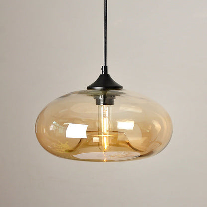 Industriële Glazen Hanglamp – Ø28 cm, Meerdere Kleuren, E26 Fitting