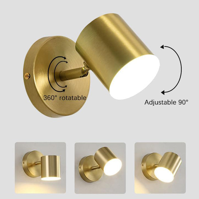 Skära – Minimalistische Wandlamp met Geïntegreerde LED & Gouden Afwerking
