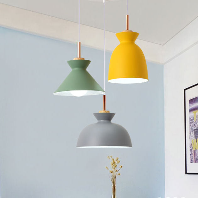 Moderne Scandinavische Kleurrijke Metalen Hanglamp – Verstelbare Hoogte