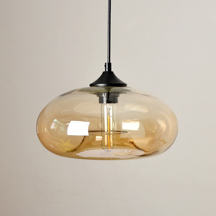 Industriële Glazen Hanglamp – Ø28 cm, Meerdere Kleuren, E26 Fitting