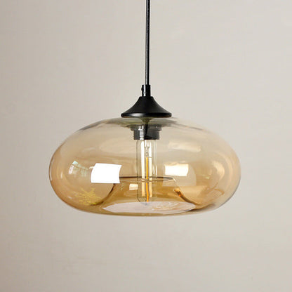 Industriële Glazen Hanglamp – Ø28 cm, Meerdere Kleuren, E26 Fitting