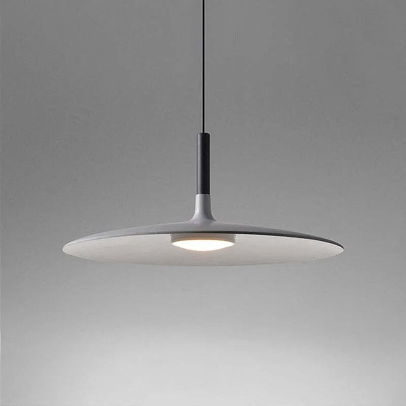 Suspension Minimaliste Moderne à Forme Épurée avec Éclairage LED