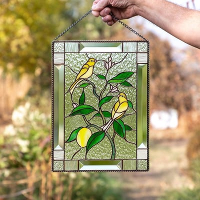 Acryl Glas-in-lood Wanddecoratie met Kleurrijk Zonlicht Effect