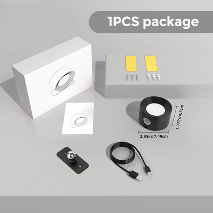 Circly – Multifunctionele Draadloze Wandlamp Oplaadbaar & Dimbaar met 360° Rotatie