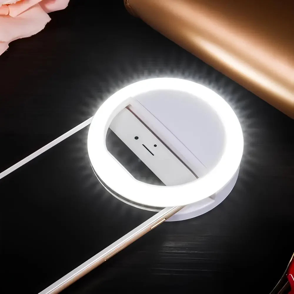 Selfie Ring Light – Compact Clip-On Lamp for Perfect Photos & Videos