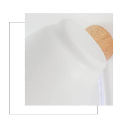 Moderne Wandlamp van IJzer en Hout – Zwart, Wit of Grijs