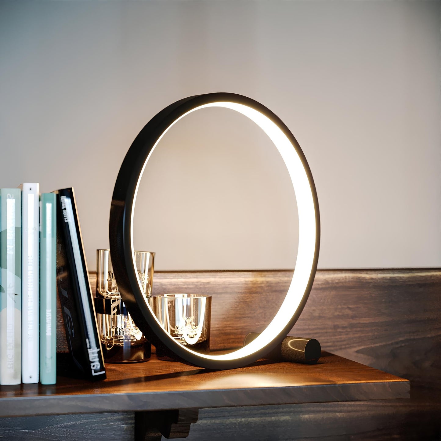 Naro - Halo Nachtkastlamp met Minimalistisch & Scandinavisch Design