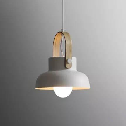 Kleurrijke Moderne Hanglamp met Metaal & Hout