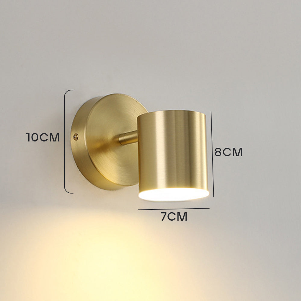 Skära – Minimalistische Wandlamp met Geïntegreerde LED & Gouden Afwerking