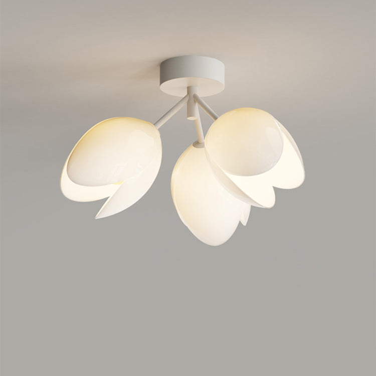 Scandinavische Moderne Plafondlamp – Wit/Groen – 1 of 3 Lichtbronnen