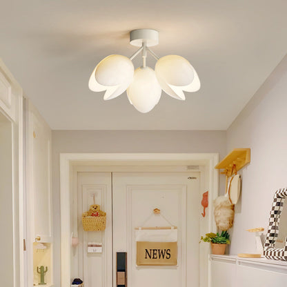 Scandinavische Moderne Plafondlamp – Wit/Groen – 1 of 3 Lichtbronnen