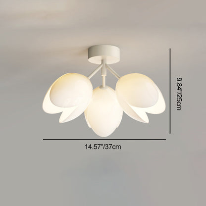 Scandinavische Moderne Plafondlamp – Wit/Groen – 1 of 3 Lichtbronnen