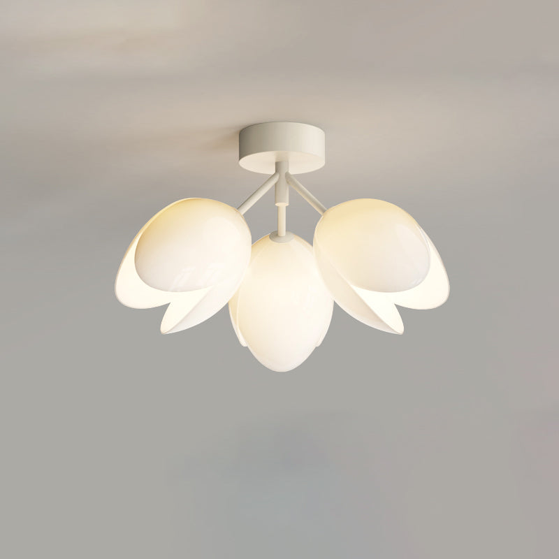 Scandinavische Moderne Plafondlamp – Wit/Groen – 1 of 3 Lichtbronnen