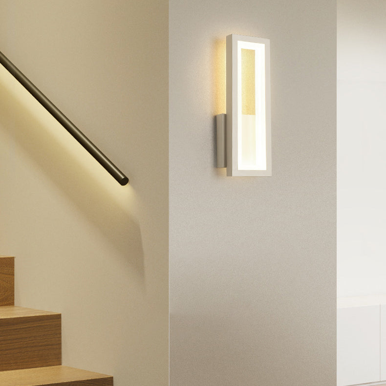 Moderne Rechthoekige LED Wandlamp – Minimalistisch Design in Zwart, Wit of Goud