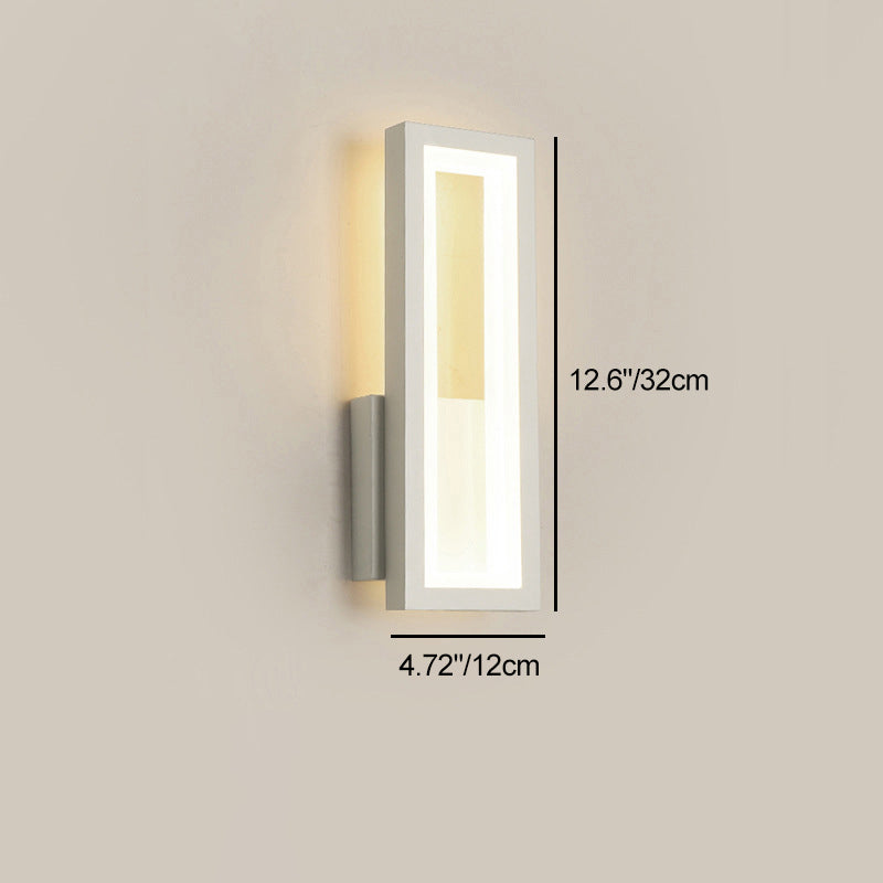 Moderne Rechthoekige LED Wandlamp – Minimalistisch Design in Zwart, Wit of Goud