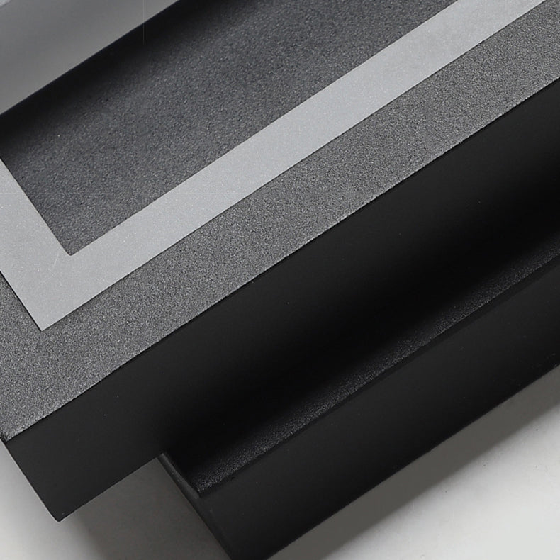 Moderne Rechthoekige LED Wandlamp – Minimalistisch Design in Zwart, Wit of Goud