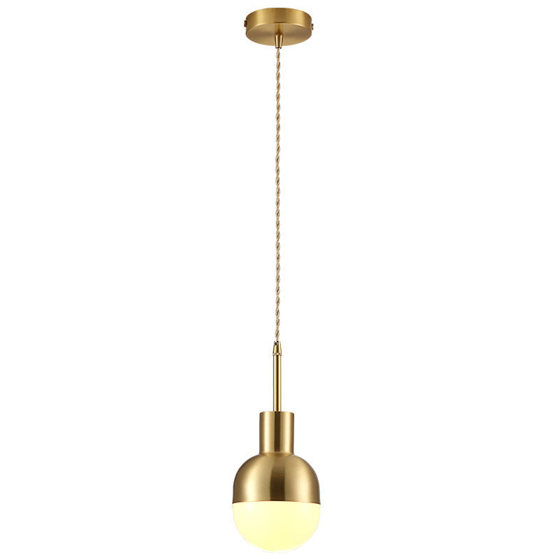 Minimalistische Gouden Glazen Hanglamp – Elegant Design – 220-240V (1 Lichtbron)