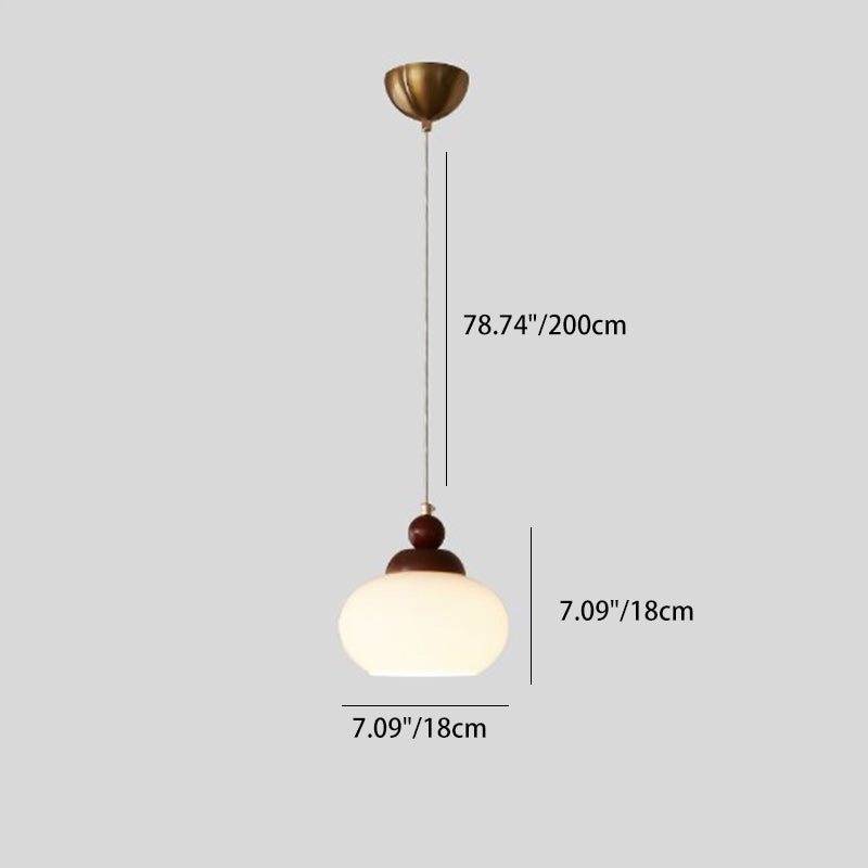 Minimalistische Walnoot Houten Hanglamp – Modern Acryl/IJzer – E26 Fitting