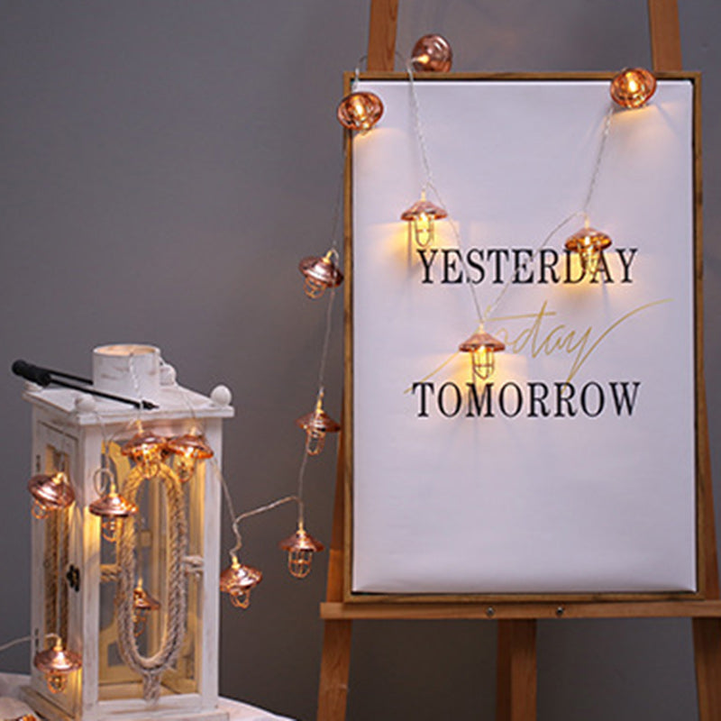 Bronzen Art Deco LED Lichtslinger – 3 V – Sfeervolle String Light (10 / 20 / 40 LED’s)