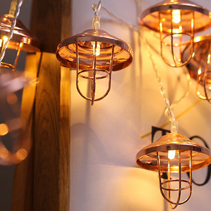 Bronzen Art Deco LED Lichtslinger – 3 V – Sfeervolle String Light (10 / 20 / 40 LED’s)