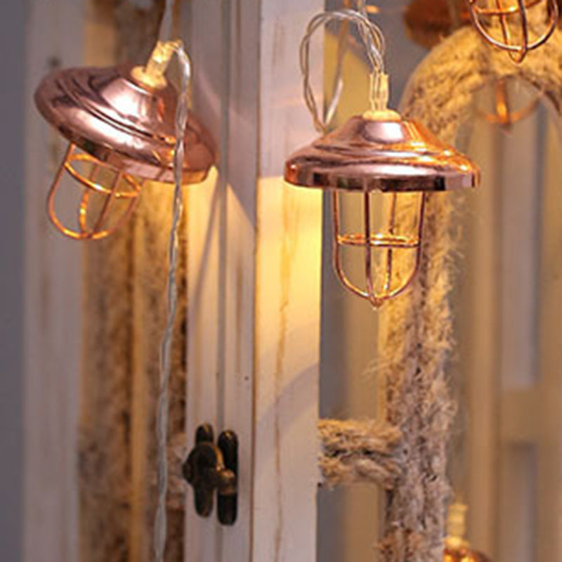 Bronzen Art Deco LED Lichtslinger – 3 V – Sfeervolle String Light (10 / 20 / 40 LED’s)