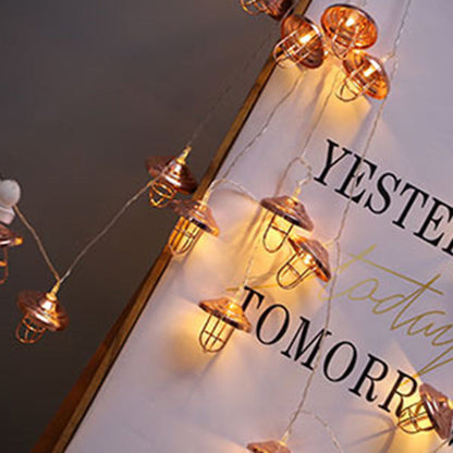 Bronzen Art Deco LED Lichtslinger – 3 V – Sfeervolle String Light (10 / 20 / 40 LED’s)