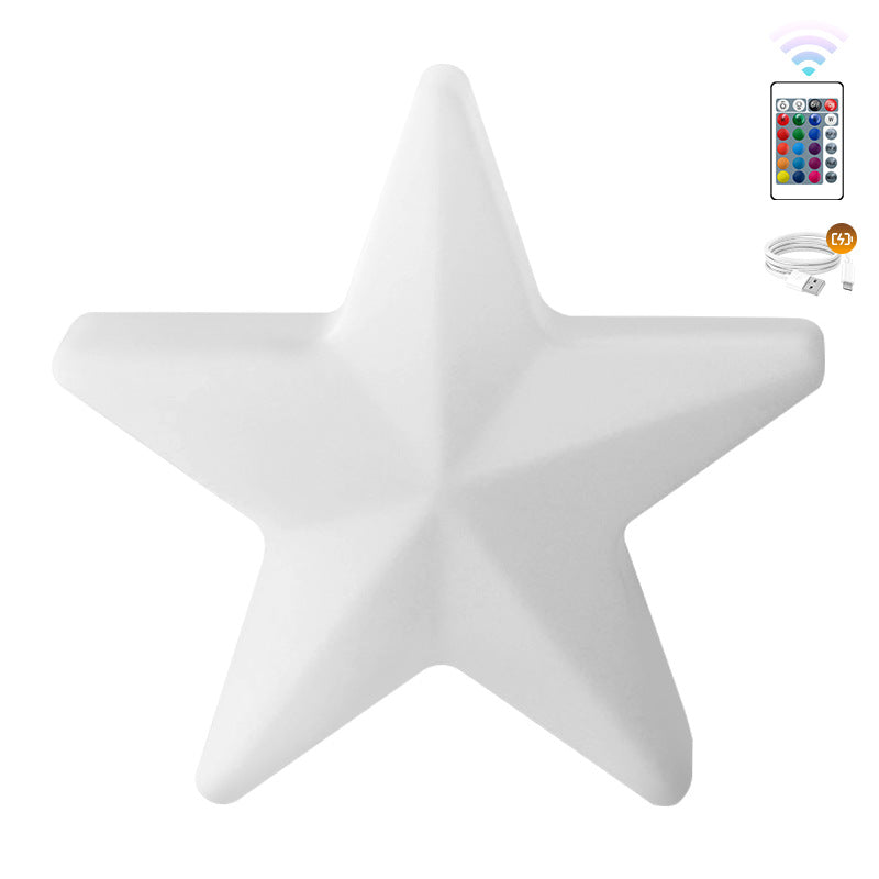 Sfeervolle Stervormige LED Outdoor Lamp – Wit – 5 V (Plug-in & Solar)