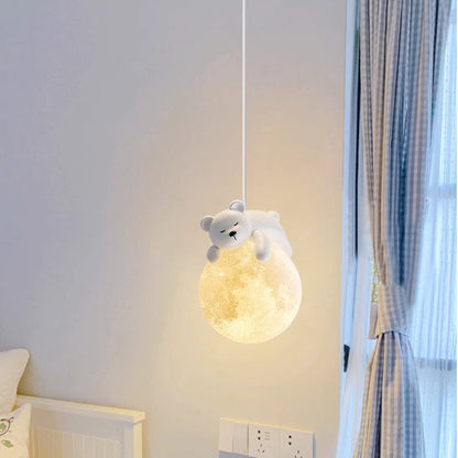 Minimalistische Witte Hanglamp met Cartoon Design – G9 Fitting