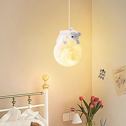 Minimalistische Witte Hanglamp met Cartoon Design – G9 Fitting