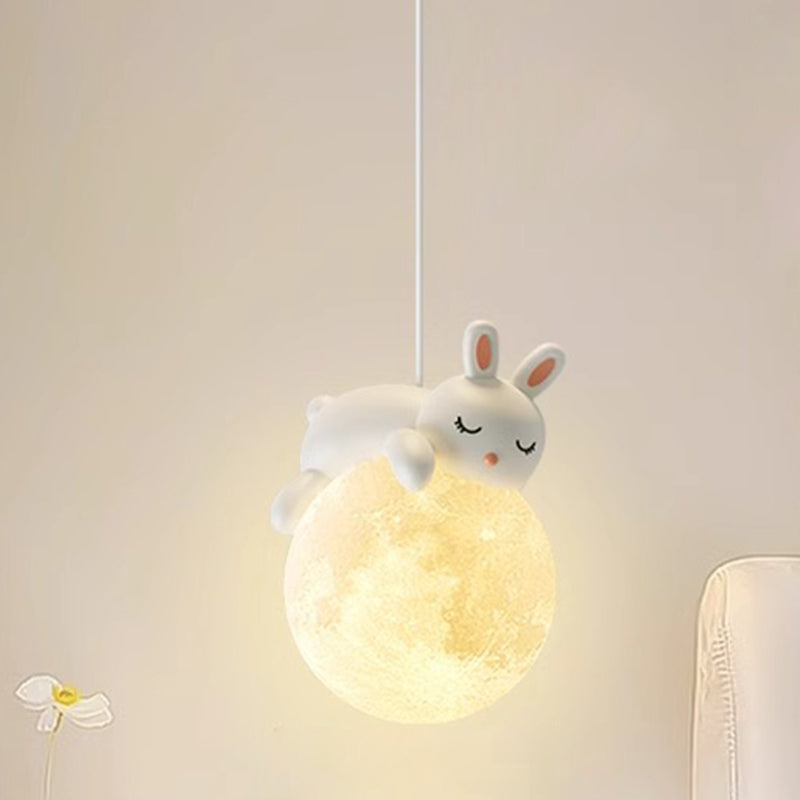 Minimalistische Witte Hanglamp met Cartoon Design – G9 Fitting