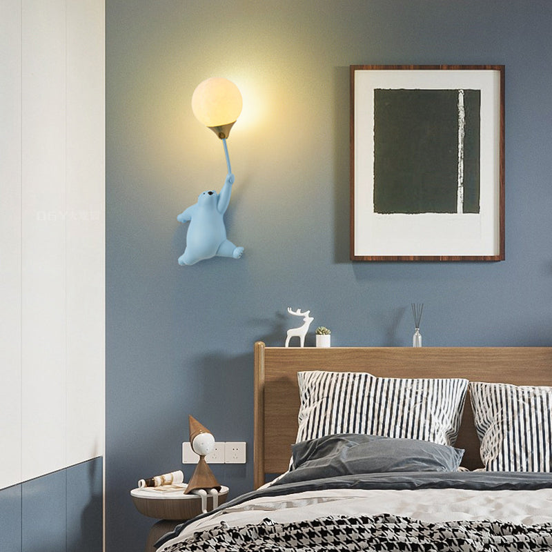 Scandinavische Speelse Wandlamp – Resin & PVC G9 Fitting