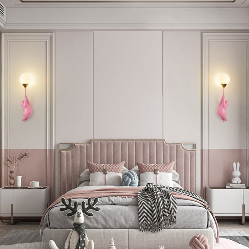 Scandinavische Speelse Wandlamp – Resin & PVC – 220V-240V – G9 Fitting